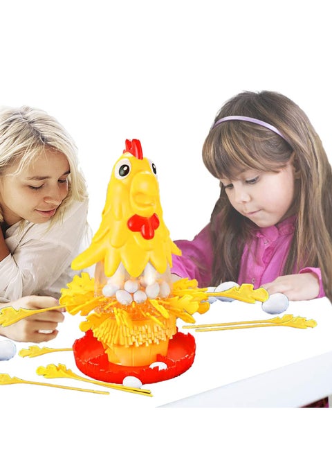 Hen Laying Eggs Plucking Game Hen Laying Eggs Educational Toys Educational Games Toys Hand-Eye Coordination Toys for Boys and Girls (Chick)