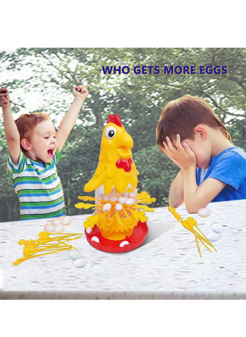 Hen Laying Eggs Plucking Game Hen Laying Eggs Educational Toys Educational Games Toys Hand-Eye Coordination Toys for Boys and Girls (Chick)
