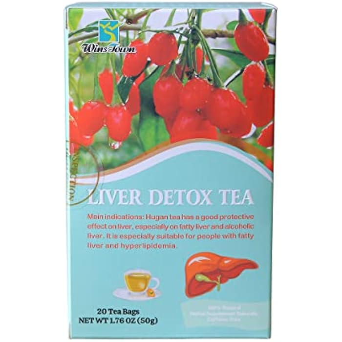 Wins Town Liver Detox Tea - Herbal Tea for Fatty Liver & Alcoholic Liver Support, Natural Cleanse & Repair, 20 Tea Bags - Image 1