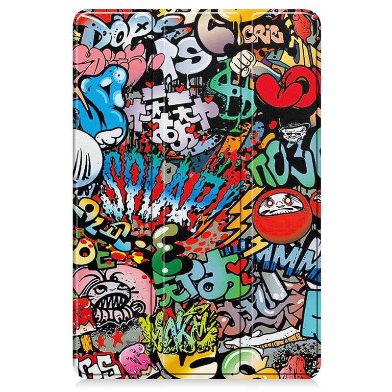 ProElite Cover for Samsung Galaxy Tab A11 8.7 inch/A9 8.7" Case Cover, Smart Flip Case Cover for Samsung Galaxy Tab A11/A9 8.7 inch Translucent Back with Stylus Pen, Hippy - Image 5