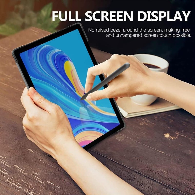 ProElite Cover for Samsung Galaxy Tab A11 8.7 inch/A9 8.7" Case Cover, Smart Flip Case Cover for Samsung Galaxy Tab A11/A9 8.7 inch Translucent Back with Stylus Pen, Hippy - Image 3