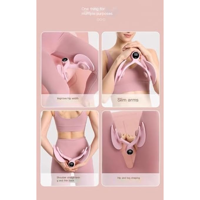 RUNWE Leg Exercise Thigh Master, Pelvic Floor Muscle Trainer, Home Fitness Equipment, Pink - Image 5