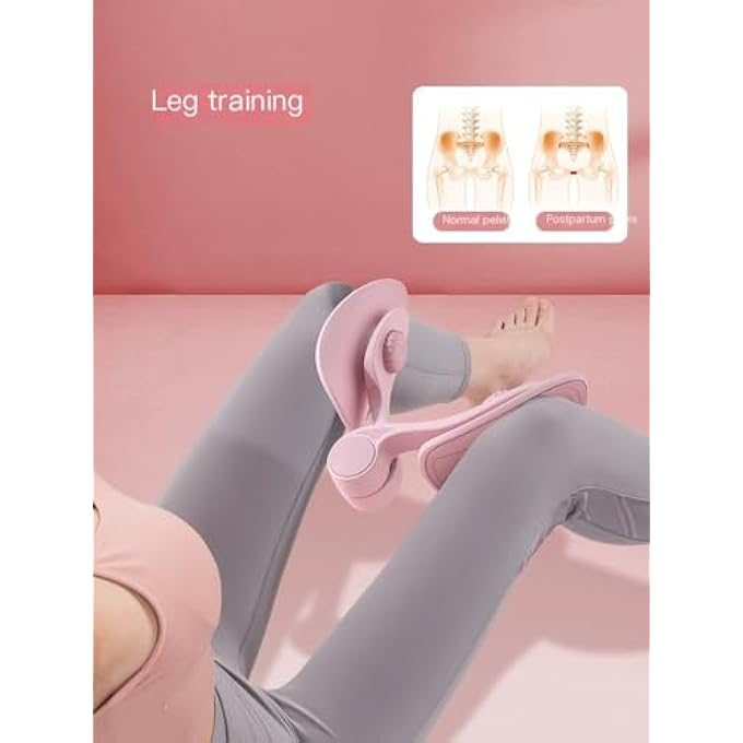 RUNWE Leg Exercise Thigh Master, Pelvic Floor Muscle Trainer, Home Fitness Equipment, Pink - Image 3