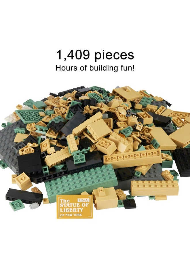 Apostrophe Games Apostrophe Games Statue of Liberty Building Block Set (1,409 Pieces) New York's Statue of Liberty Famous Landmark Series - Architecture Model for Kids and Adults  - Image 2
