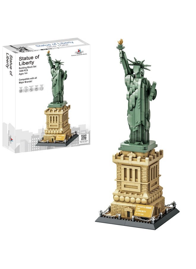 Apostrophe Games Apostrophe Games Statue of Liberty Building Block Set (1,409 Pieces) New York's Statue of Liberty Famous Landmark Series - Architecture Model for Kids and Adults  - Image 5