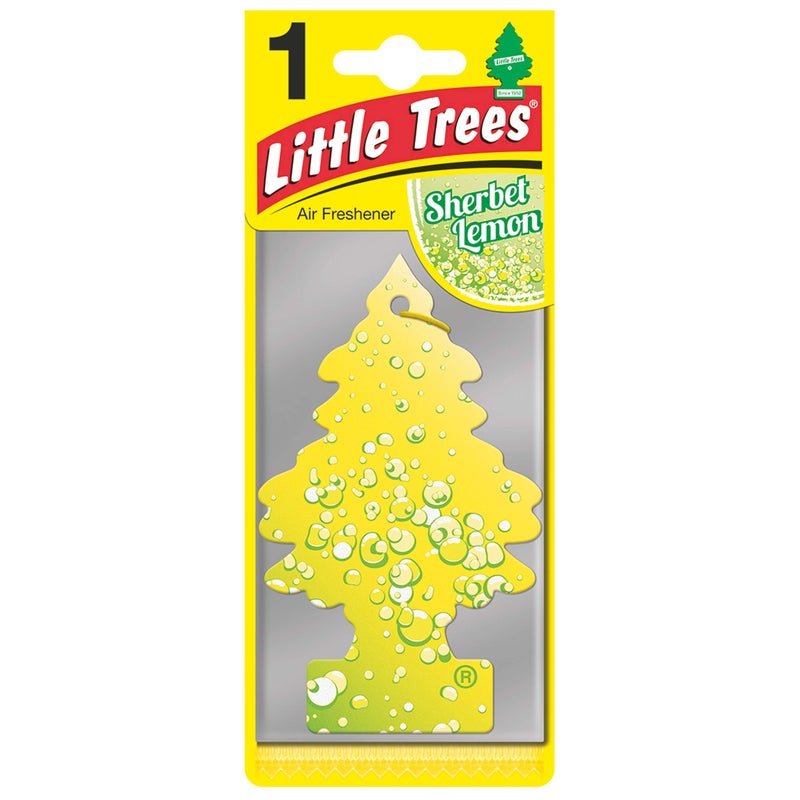Little Trees Air Freshener Tree MTR0073 Sherbet Lemon Fragrance For Car Home Boat Caravan - Single Pack - Image 2