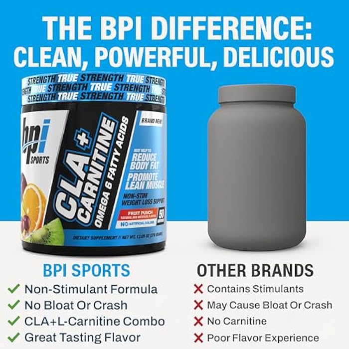 bpi l carnitine and cla BPI SPORTS BPI Sports CLA+Carnitine – CLA L Carnitine & Linoleic Acid – L  Carnitine Supplement for Weight Loss, Metabolism & Lean Muscle – Caffeine  Free – Fruit Punch – 50 Servings –