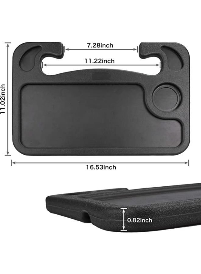 Car Steering Wheel Desk, Travel Car Accessories, Car Stand Trays for Eating, Multipurpose Car Steering Wheel Desk Tray Table - Image 2