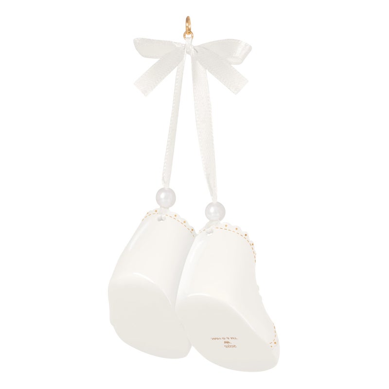Hallmark Keepsake Christmas Ornament 2025, Baby's 1st Christmas Baby Booties 2025, Porcelain - Image 5