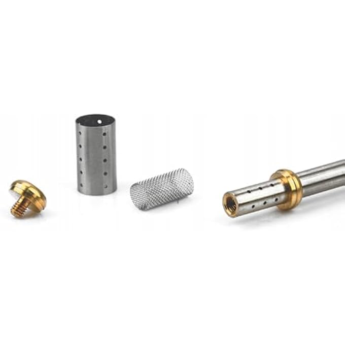 تيلاند حصيرة شرب متينة مع فلتر لأوراق الشاي السائبة ومصفاة وقشات التحريك من Yeba Mat مقاس 17 سم، لون برونزي - Image 3