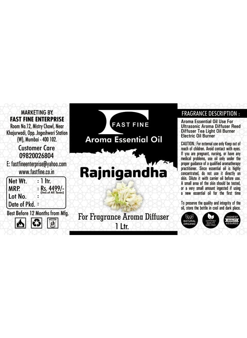 Fast Fine FAST FINE Rajnigandha Diffuser Essential Aroma Oil used for Air Electric Revitalizer machine use home office washroom indoor outdoor 1Ltr  - Image 5