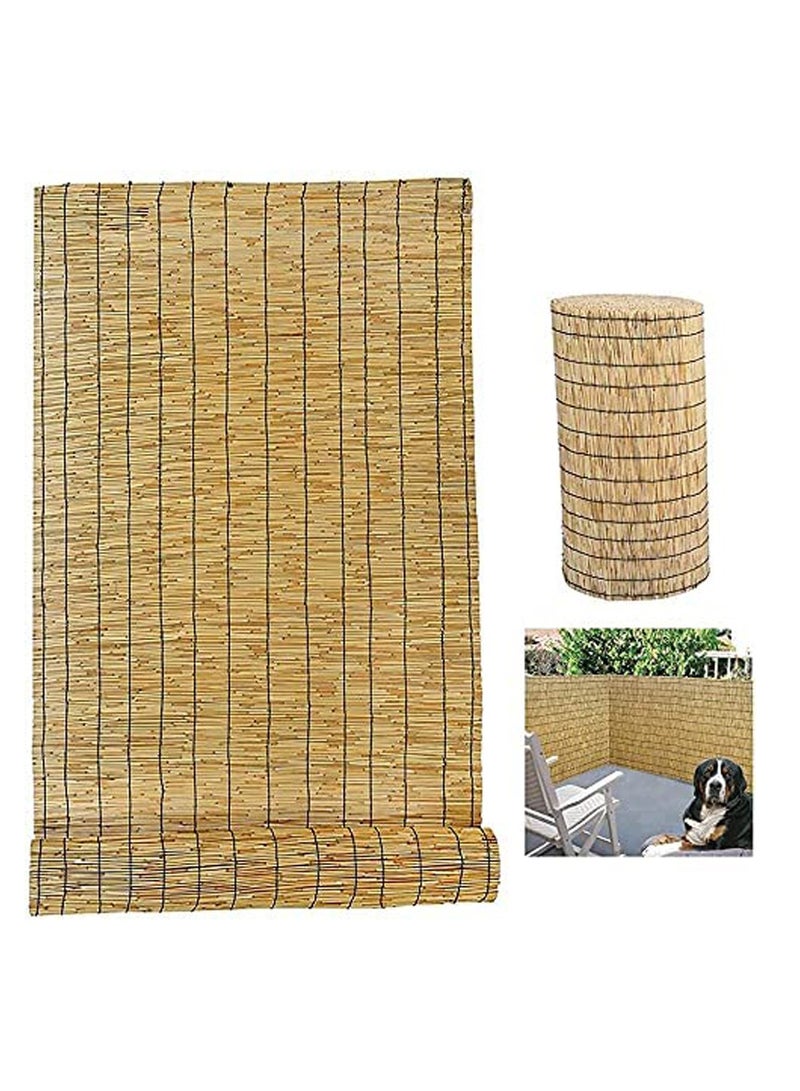 LINGWEI Bamboo Blinds Natural Reed Window Curtain Sun Shade Hanging Sun Shade For Outdoor Indoor Sun Shading Bamboo Blinds  - Image 1
