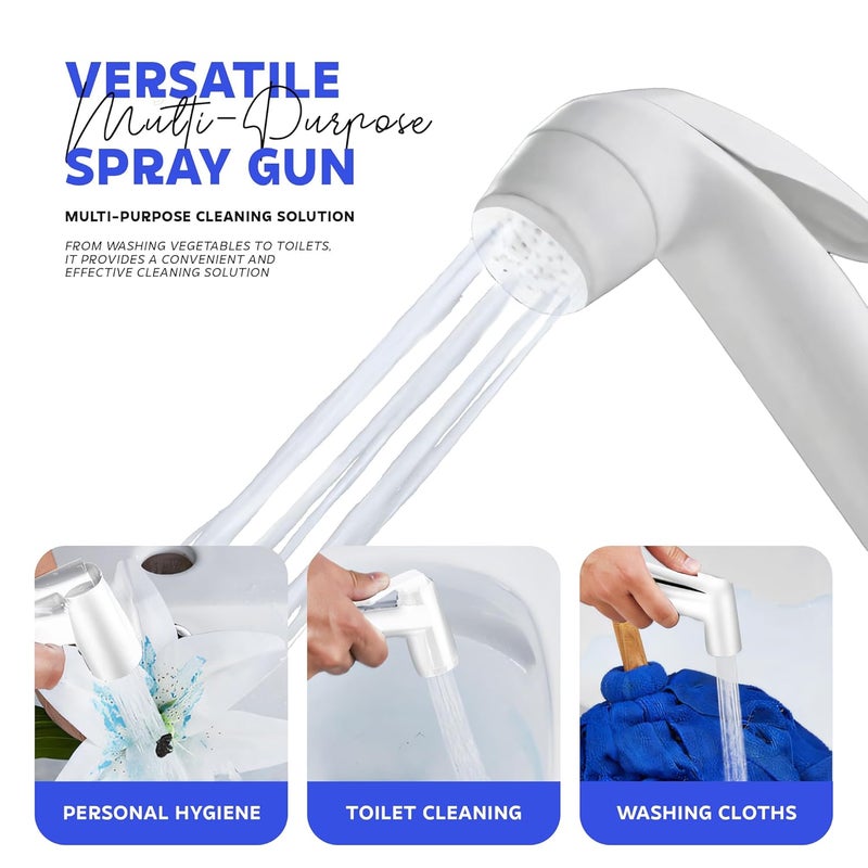 MIORAH Health Faucet Set | Premium Jet Spray Gun with Pipe for Toilet | Leakproof Bidet Sprayer Kit | Easy Install Bathroom Accessory - Image 3