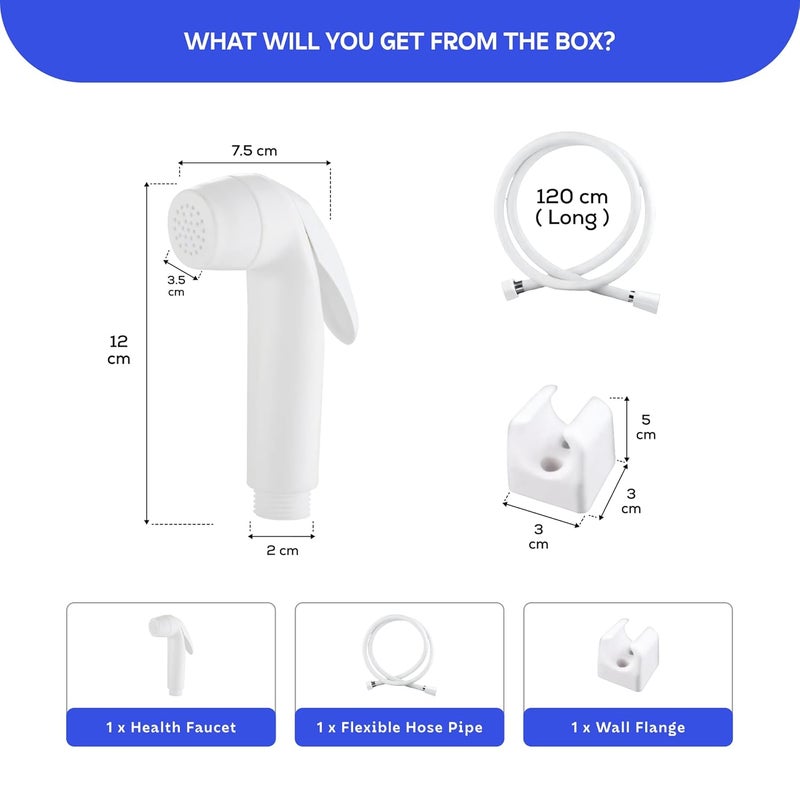 MIORAH Health Faucet Set | Premium Jet Spray Gun with Pipe for Toilet | Leakproof Bidet Sprayer Kit | Easy Install Bathroom Accessory - Image 2