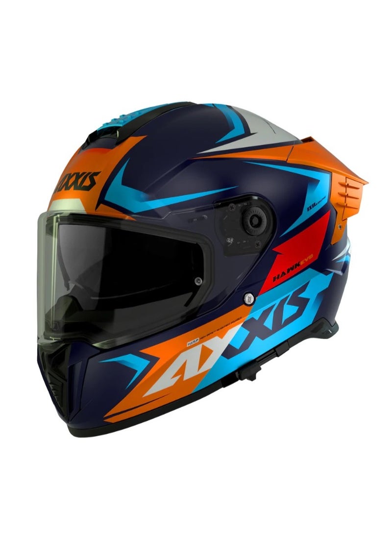 AXXIS FF122 HAWK SV EVO IXIL C14 MATT ORANGE Helmet - Image 1