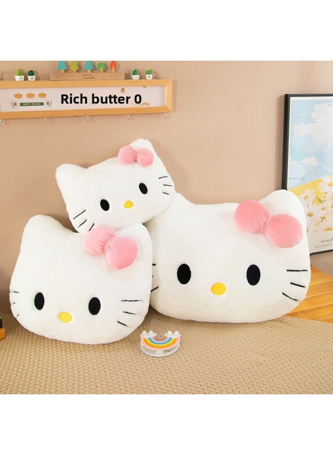 Hellokitty Pillow Cute Big Head Sofa Cushion Cat Head Plush Pillow High Color Value Cartoon Girl Pillow-Specifications:30*40cm（0.3kg）-Color:Kt Cat Pillow-pink Bow - Image 2