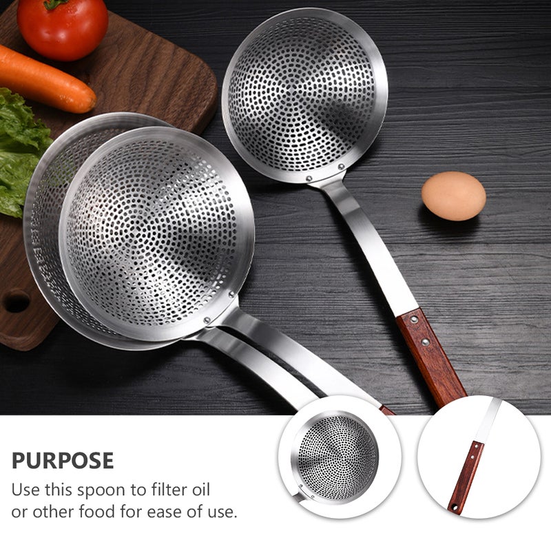Stainless Steel Skimmer Filter Spoon Practical Hot Pot Spoon Handle Scoop - Image 5
