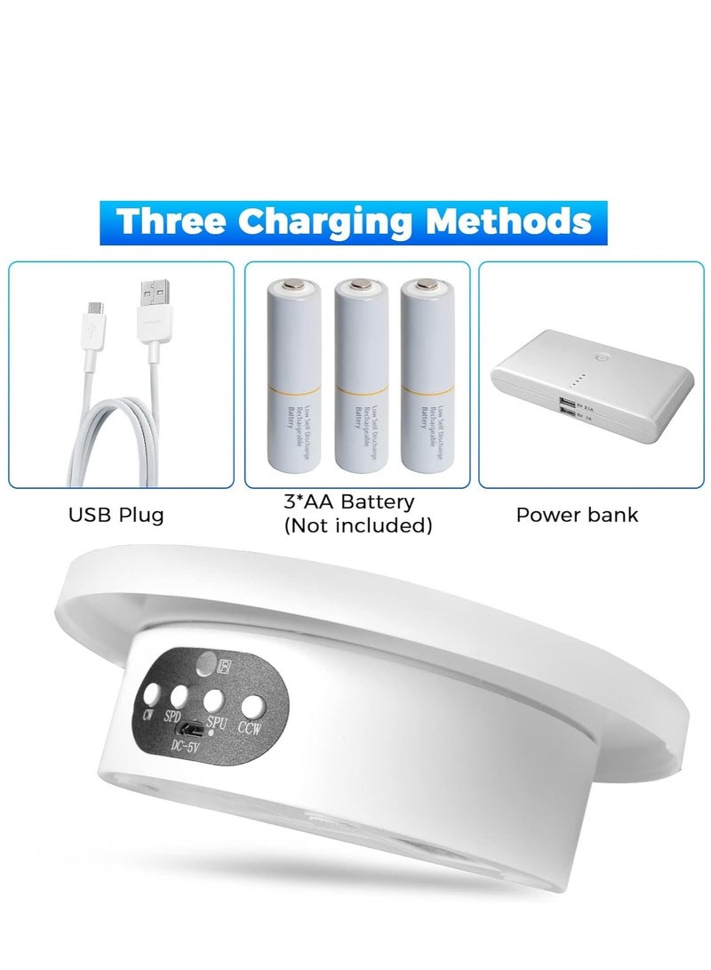KASTWAVE Remote Control Motorized Rotating Display Stand for Epoxy Glitter Tumbler, Cup Display Turner, 360 Electric Rotating Turntable Stand for Photography Crafts Jewelry Display, Motorized Lazy Susan - Image 5