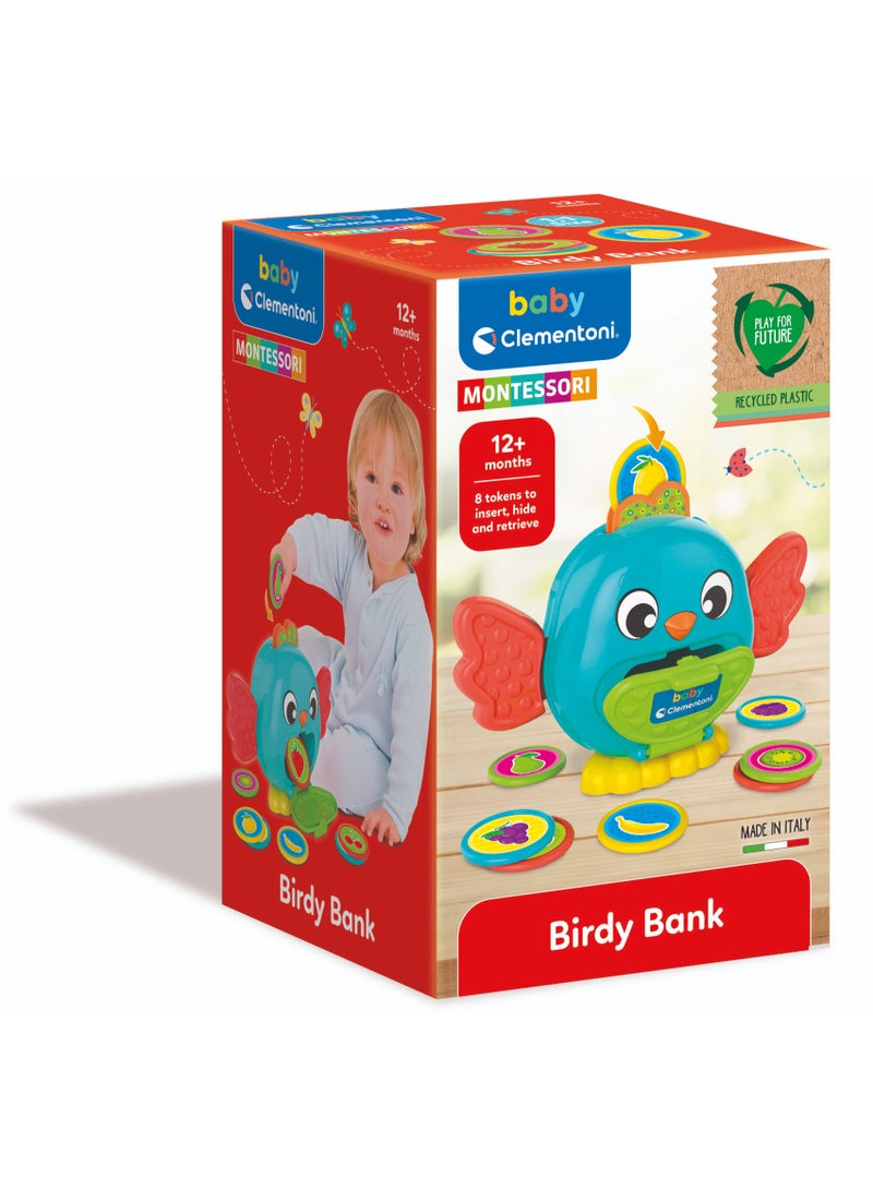 Clementoni Baby Birdy Bank | Montessori | Interactive Toy | Educational Toy | Early Learning Toy | Helps with Motor Skill Development| Perfect Gift for Baby and Toddler - Image 1
