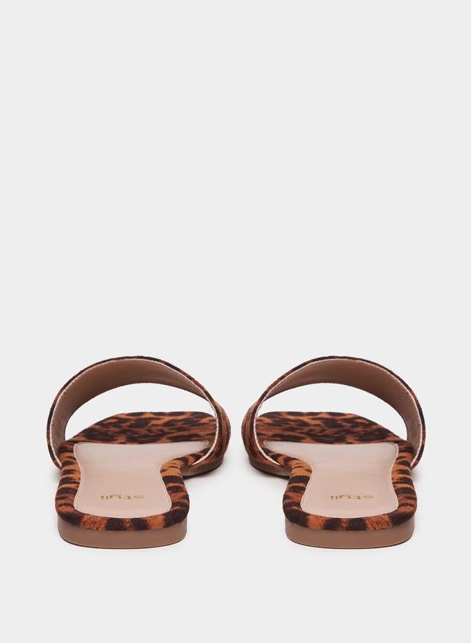 Styli Animal Print Flat Sandals  - Image 3
