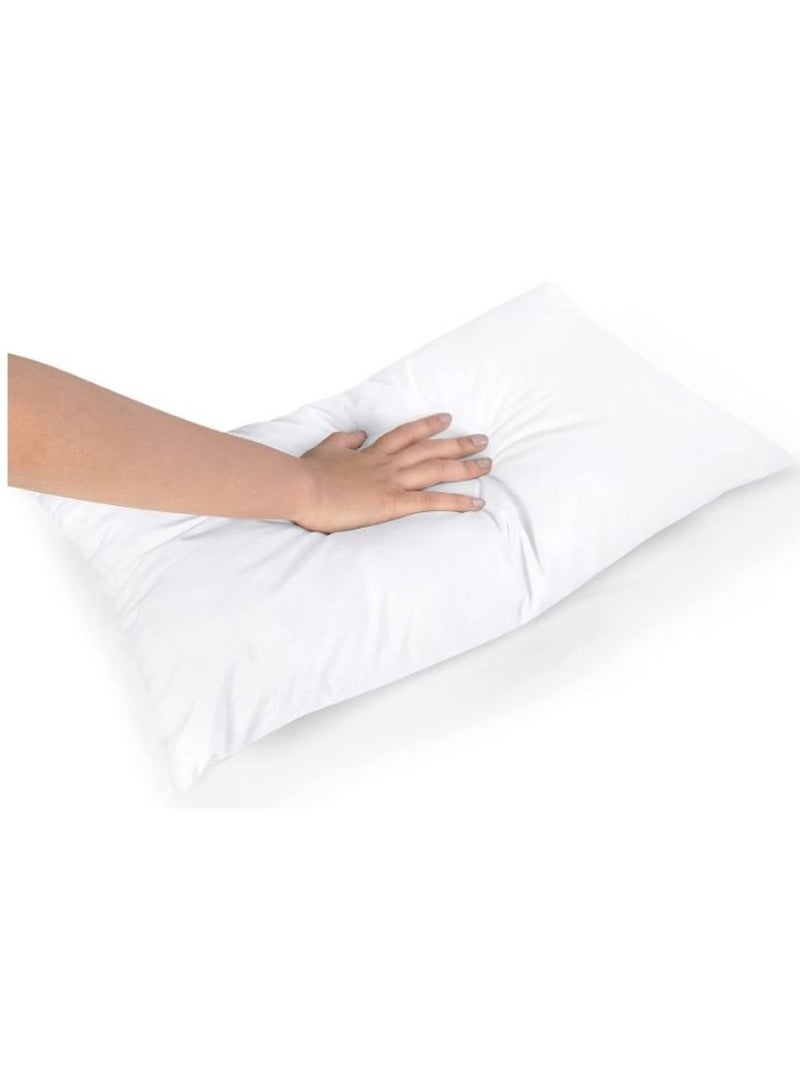 Single Size Medicated Mattress With Polyester Compressed Pillow Reversible Use Option 90W x 190L x 7H cm - White