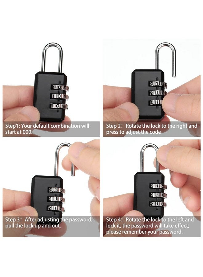 Eaasty 5 Pcs Notary Supplies Notary Bag For Women With Lock Kit Waterproof Security Bag 2 Pcs Black Ink Fingerprint Stamps Pad 11 X 8.6 Inch 63 Pages Hardcover Notary Public Handbook Record Journal - Image 5