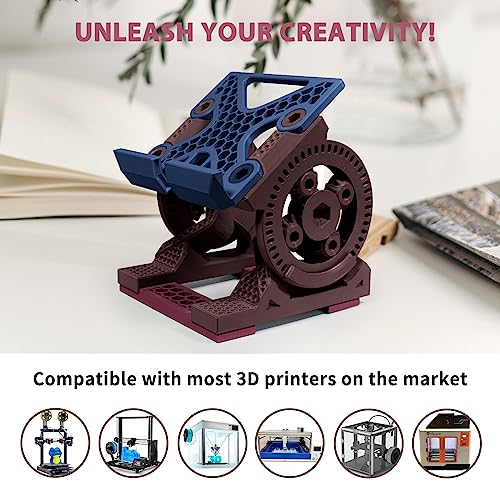 iSANMATE PETG 3D Printer Filament, Colorful Carbon Fiber Filament, PETG Filament 1.75mm Bundle(Black, Red, Coffee, Blue), High-Accuracy +/- 0.03 mm Carbon Fiber PETG, 250g x 4 Spool - Image 5