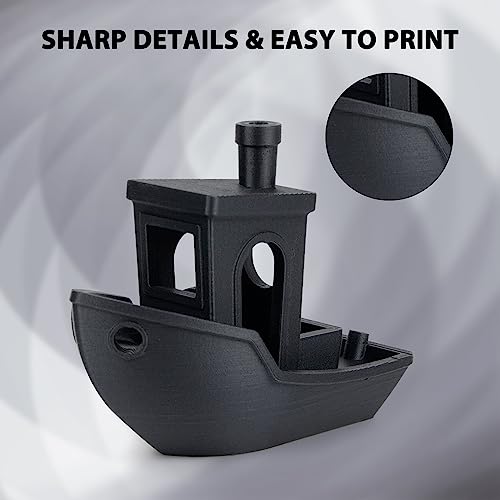 iSANMATE PETG 3D Printer Filament, Colorful Carbon Fiber Filament, PETG Filament 1.75mm Bundle(Black, Red, Coffee, Blue), High-Accuracy +/- 0.03 mm Carbon Fiber PETG, 250g x 4 Spool - Image 4