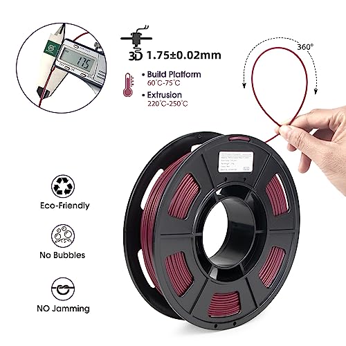 iSANMATE PETG 3D Printer Filament, Colorful Carbon Fiber Filament, PETG Filament 1.75mm Bundle(Black, Red, Coffee, Blue), High-Accuracy +/- 0.03 mm Carbon Fiber PETG, 250g x 4 Spool - Image 2
