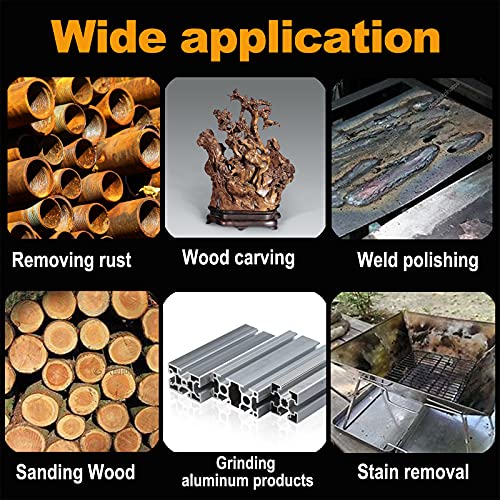 Rocaris 90 Pcs Wire Brushes Set, Brass Wire Wheels Pen Brushes Set Kit Accessories for Rotary Tool - Image 5