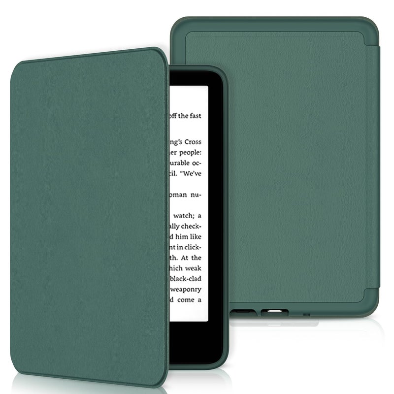 Sanyetral Protective Case with Magnetic TPU Back and Auto Wake/Sleep Function, Not for TCL Remarkable Kobo -Dark Green - Image 1