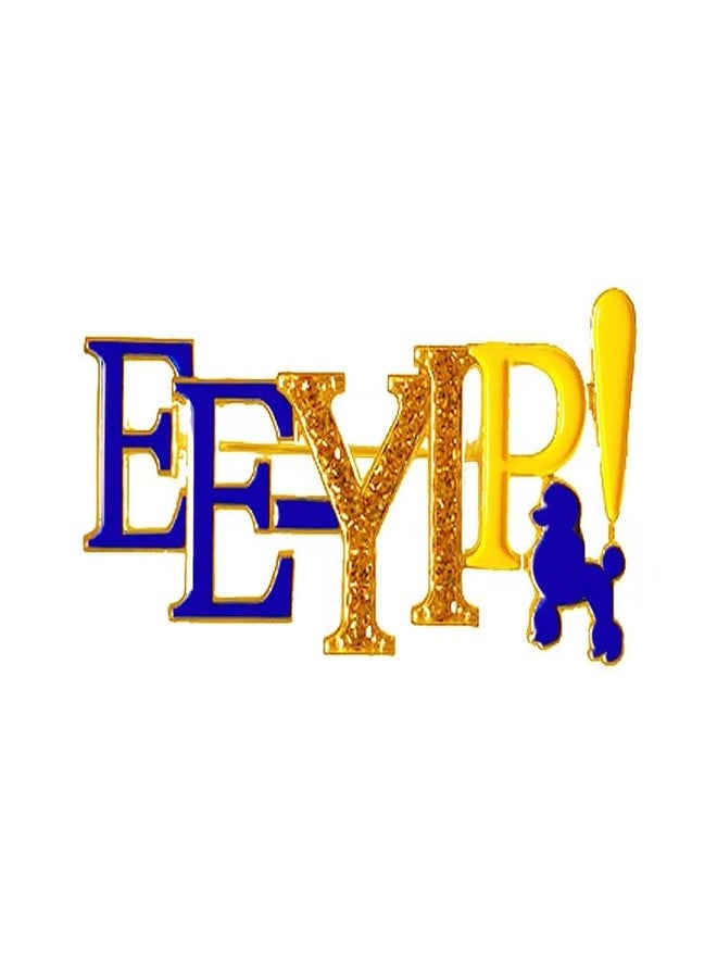 HUSURU Sorority Jewelry Black Lady Soror Letter EEYIP Pin Social Sigma SGR Brooch For Women Gifts - Image 1