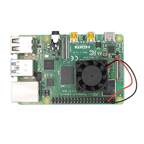 Easycargo Raspberry Pi 4 Heatsink Fan Kit, Cooler 25mm Fan Heatsink for Cooling Raspberry Pi 5 4 3 Electronics Robotics Development Boards DIY 2505 25x25x7mm 3.3V 5V Quite Mini Fan Small - Image 3