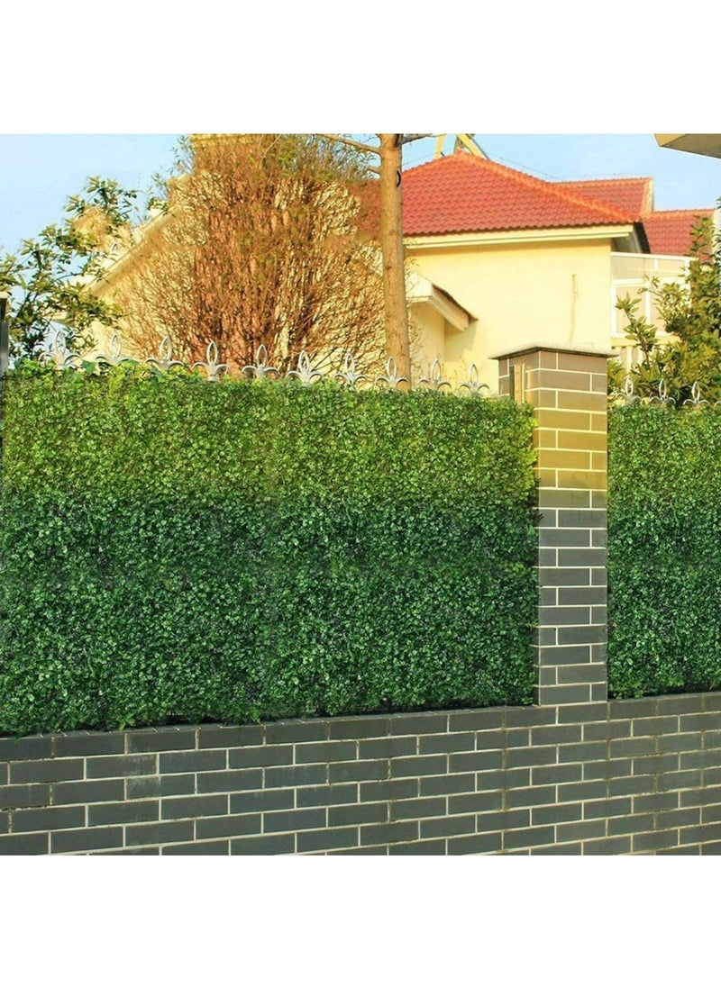 LINGWEI LINGWEI  Artificial Green Wall fence 40x60cm Artificial Green Wall Grass, Artificial Grass Decorative Wall, Outdoor Greening 12pcs  - Image 2