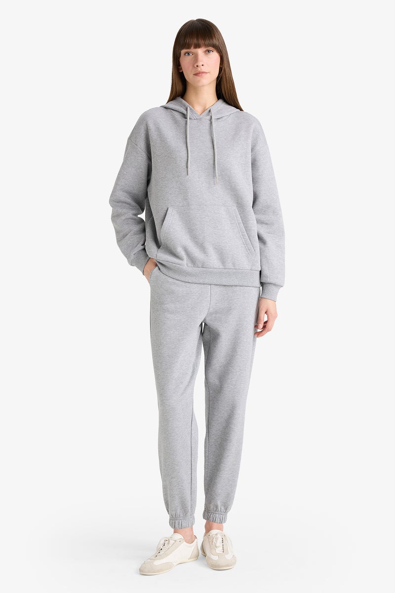 DeFacto Grey Woman Jogger Fit Trousers Casual - Image 1