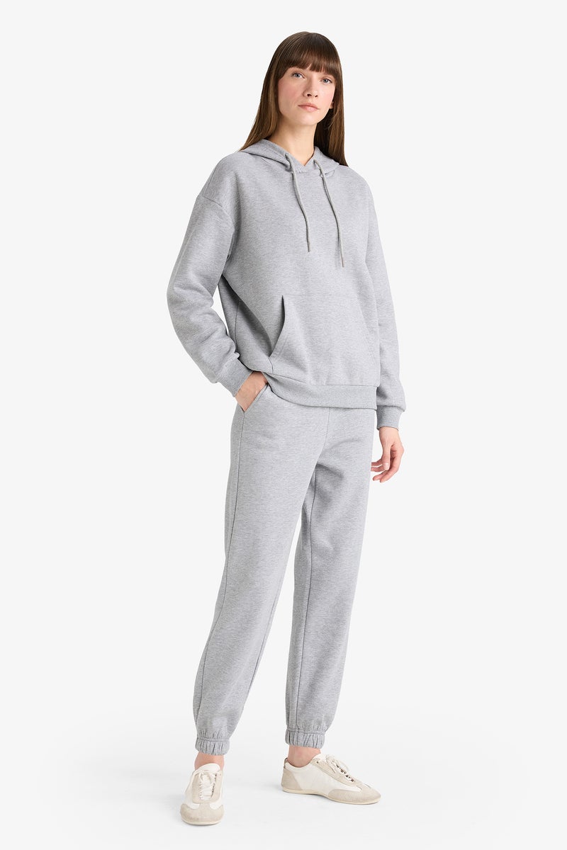 DeFacto Grey Woman Jogger Fit Trousers Casual - Image 2