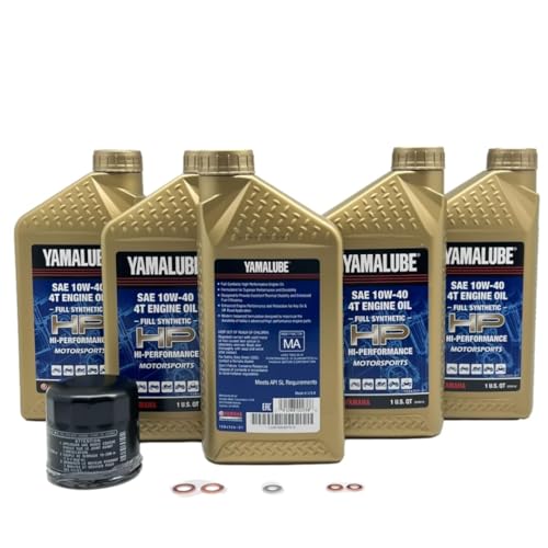 Yamaha Wolverine RMAX2/ RMAX4/ X2 1000 all Models Oil Filter Change Kit Yamaha Part# 5GH-13440-80-00 and 5 Quarts All Purpose LUB-10W40-HP-12 - Image 2