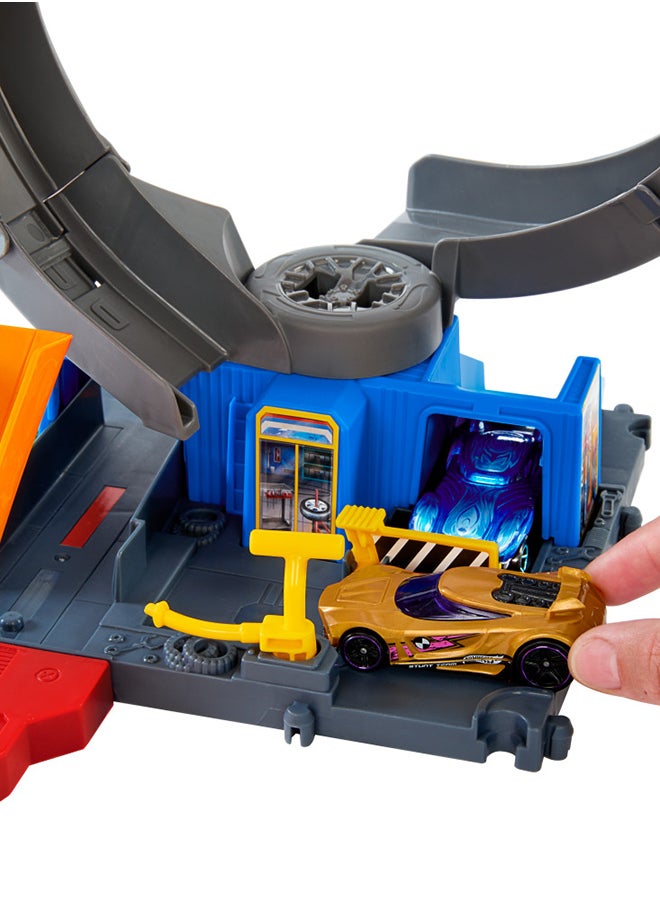 Hot Wheels - City Toy Car Track Set, Bat Loop Attack With Adjustable Loop & Launcher, 1:64 Scale Toy Car - Image 1