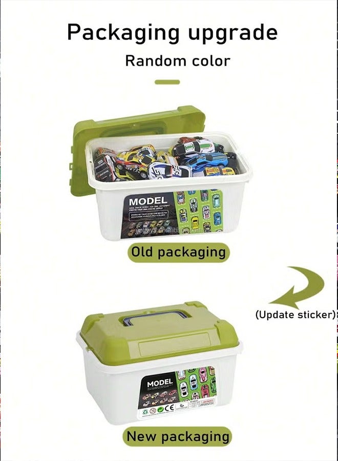 general 30 Pcs Kids Pull Back Cars in Various Shapes, Friction Powered Toy Car with Storage Box, Mini Friction Powered Cars，Alloy Material，for Promoting Children's Hand-Eye Coordination - Image 2