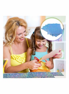 KASTWAVE Holographic Printable Vinyl Sticker Paper, Dries Quickly Waterproof Sticker Paper 20Pcs (Diamond)  - Image 3