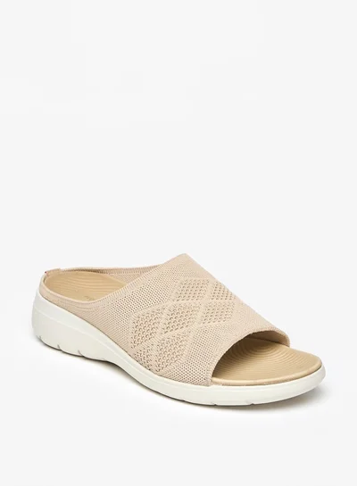 فلورا بيلا من شو إكسبرس Womens Textured Flatform Slide Sandals