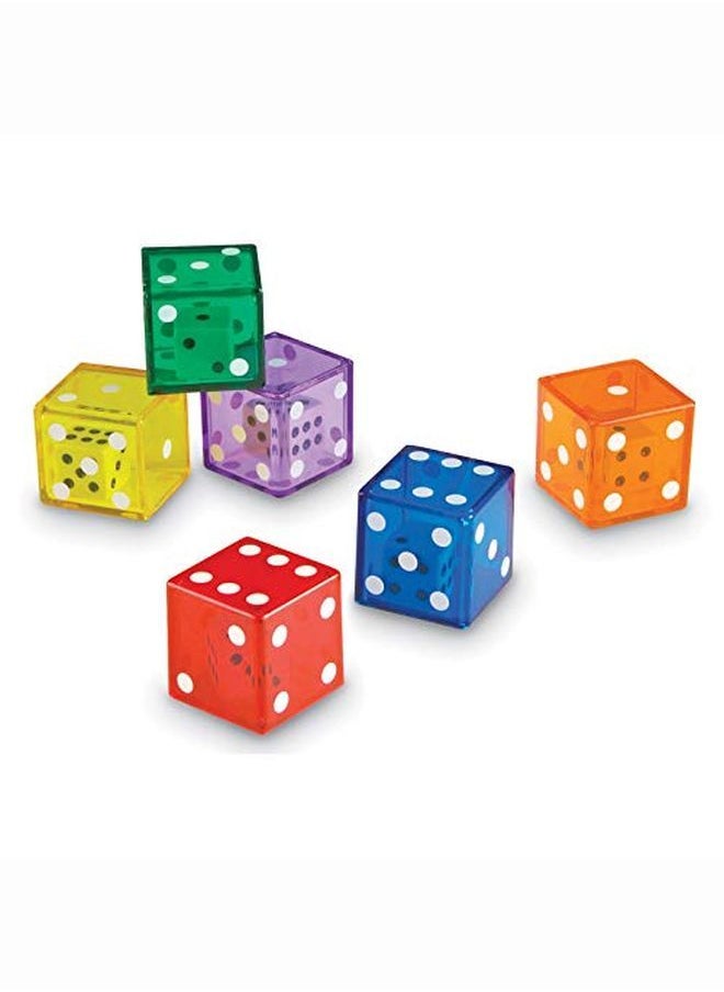 Learning Resources - Jumbo Dice In Dice Dice Jumbo Dice Math Dice Ages 3+ Set Of 12 - Image 1