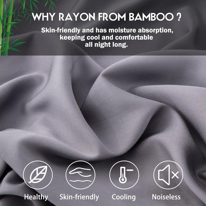 JamRest Body Pillowcase with Zipper Cooling Viscose from Bamboo Zippered Pillowcases, Cool & Breathable Body Pillow Cover for Hot Sleepers and Night Sweats, 20" x 54" - Image 5