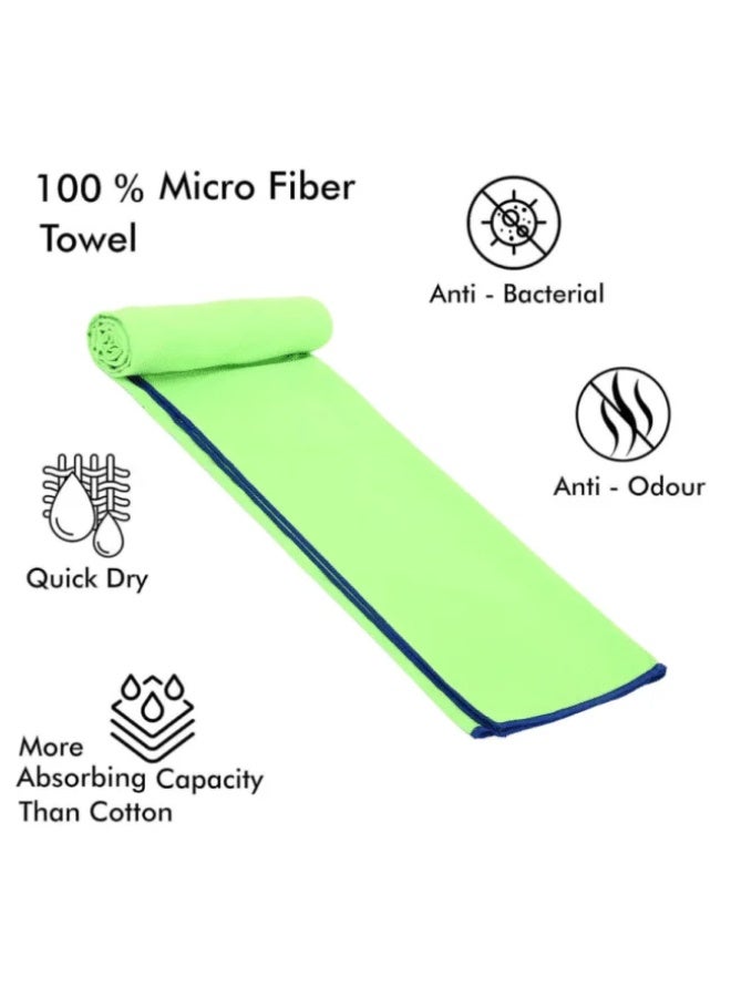 Mintra Microfiber Swimming Towels 110 x 175 cm -Green color - Image 2