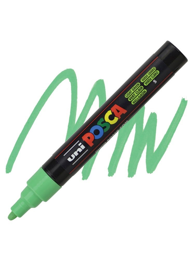 POSCA Paint Marker Medium Bullet Tip Light Green Ink - Image 5