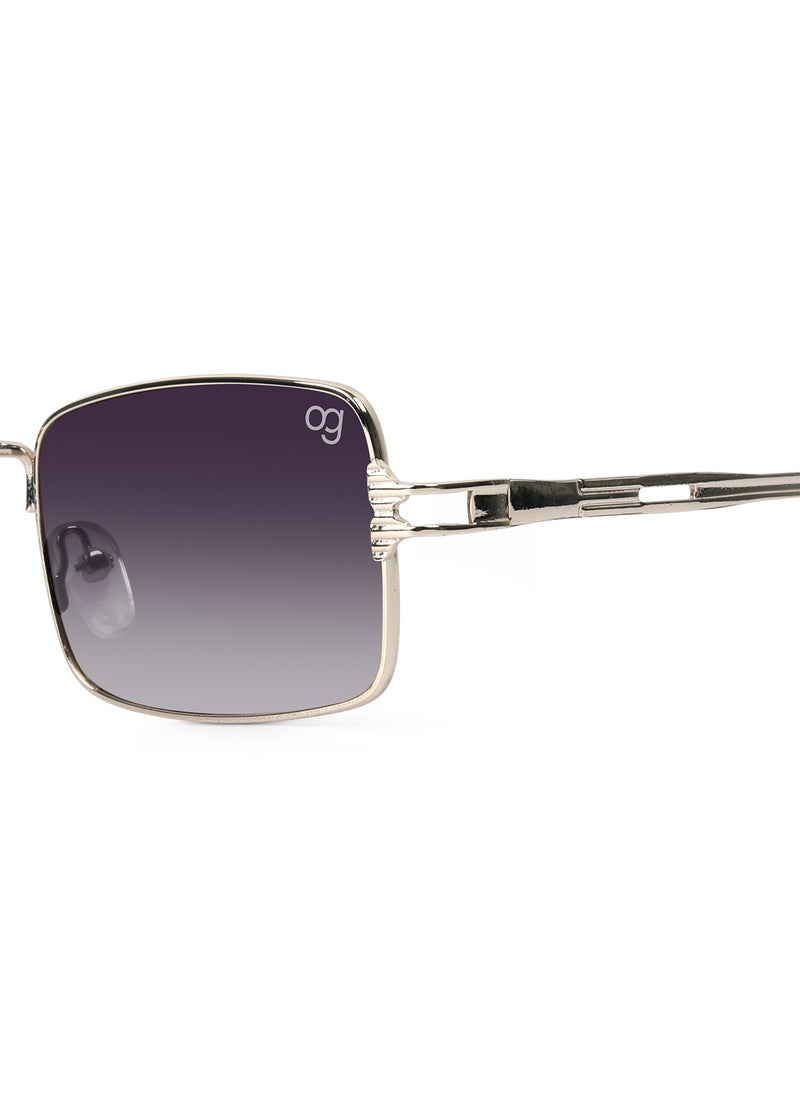 Woggles UV- Protected  Golden Rectangle Sunglasses  - Image 2