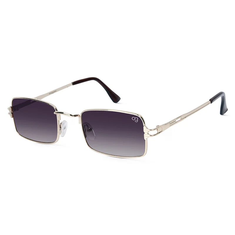 Woggles UV- Protected  Golden Rectangle Sunglasses