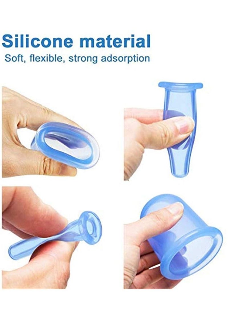 Fat proof cupping treatment set suitable for home silicone vacuum massage cup cupping suitable for adult body and face massager suitable for face eyes and neck - Image 2