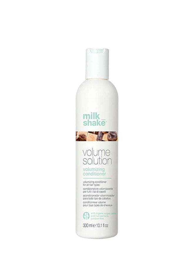 Milk Shake Volume Solution Conditioner – Volumizing Conditioner for Fine & All Hair Types – Paraben-Free Formula with Sugar Cane Derivatives, Milk Proteins & Organic Fruit Extracts for Soft, Light, Long-Lasting Body & Shine, 300ml - Image 1