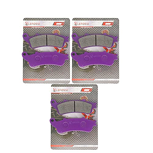 LE LEFOSSI Carbon Fiber Front Rear Brake Pads Compatible with for Honda Goldwing 1800 F6B GL1800 GL1800A / B ABS 2001-2017 vfr 800 VFR 800 A Interceptor Fi ST 1300 2002-2007 CBR 1100 VTX 1800 FA261FR - Image 1